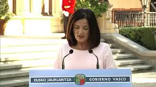 Beatriz Artolazabal sailburuaren hitzaldia kargua hartu ondoren