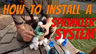 How To Instal a Sprinkler System Step by step DIY Irrigation Project (2020)