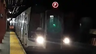 IND 53rd Street: R160A-2, R160B, R160B Siemens (E) (F) trains @ 5th Avenue - 53rd Street