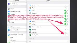 How to set up iCloud to Backup and use Find My iPad
