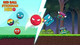 Red Ball & Stick Hero 🔴🔥 GAMEPLAY (Android)