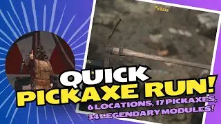 Fallout 76 - Quick Pickaxe Run (6 locations, 17 pickaxes, 34 legendary modules)