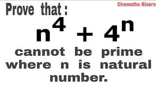 n⁴+4^n // prime // composite // Number Theory8 Chemaths Risers