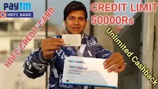 Paytm + HDFC Credit Card Unboxing | HDFC Credit Card | Paytm Credit Card | 50000Rs Credit Limit 💳💳💳