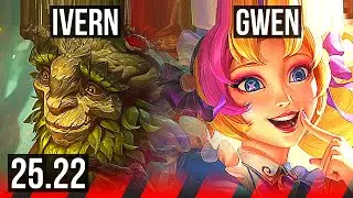 IVERN vs GWEN (TOP) | 1400+ games, 4/4/17, Rank 15 Ivern | KR Master | 25.22