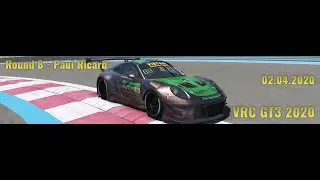 VRC GT3 2020 - Round 8 - Paul Ricard