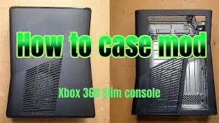 How to case mod a Xbox 360 Slim case (Part 1-Cutting & Sanding)