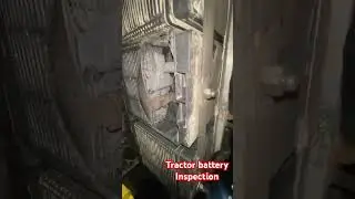 Tractor battery inspection