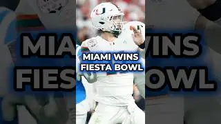 Miami Wins The Fiesta Bowl: Can The Hurricanes Win A National Championship? #cfb #cfp #shorts