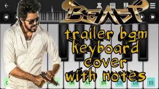 Beast trailer bgm | Vijay | Anirudh | Nelson | Piano notes | Keyboard notes | Wifi Musicz