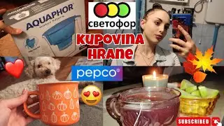 Pepco haul🛍️Ruski market Svetofor🛒Nabavka hrane i bokal za filtriranje vode | Vlog🍁
