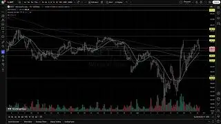 A Few Stock Charts - 04/14/25(1) AMGN,AMZN,APP,BTCUSD,CSGP,LH,MELI,MSFT,NWS,SPY,WMT