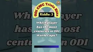 🔥 ODI WC Trivia Blitz: Riddle Challenge! Episode 3 🔍🏏| #CricketTrivia #YouTubeShorts #WorldCup2023