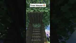 Minecraft Tree House🏠 No Music #shorts