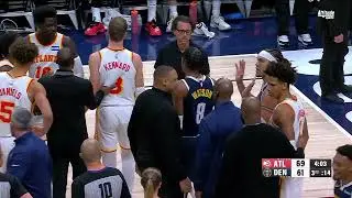 Hawks vs Nuggets Get CHIPPY After Gordon's SHOVE 💀