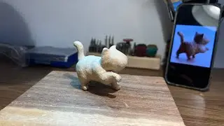Highlight 1:43:30 – 1:48:30 from Carving a Wooden Cat from Maple 🐈🪵 | Final Details & Finishing • Pa