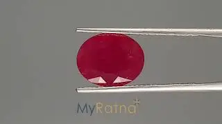 Certified Natural Ruby Stone | Natural Manik Stone | My Ratna | Limited-Quality | BR-7456