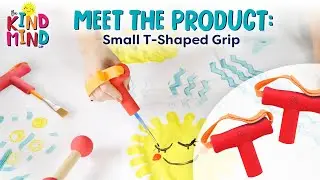 Meet the Product: T-Shaped Grip Tool (small)  - The Kind Mind Co.&trade; Adaptive Art Tools