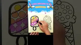 Ice Cream Pop It | SAND PAINTING #shorts #satisfying #painting #sandart#sandart