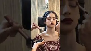 #bridalmakeup #reddress #look #vibrantglow #hairdue #signature
