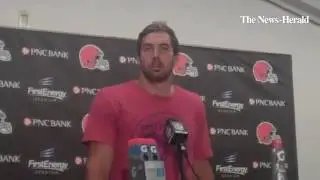 Jordan Cameron talks about his touchdown catch from Brian Hoyer.