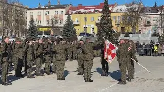 Nearly 60 volunteers took the oath of the 10th Świętokrzyska Brigade of the Territorial Defence F...