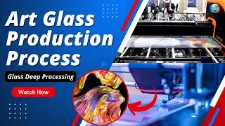 Art Glass Production Process | Glass Deep Processing | Art Glass Process line | #shorts