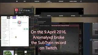 Anomaly Breaks Subtrain Record on Twitch 9. April 2016 11K+