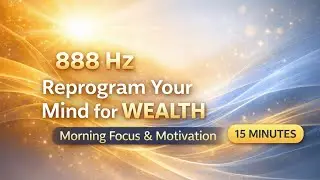 888 Hz Reprogram Your Mind for Wealth | Morning Focus & Motivation (15 Minutes)