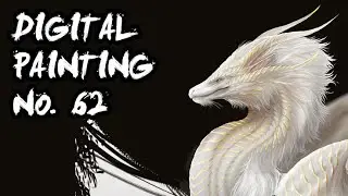 Gilded Ivory Dragon character // Digital painting no.62 // no audio // Isvoc