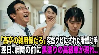 理事長だと知らず、お婆さんの話し相手になった高卒の看護助手。翌日、突然クビを言い渡され…