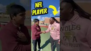 Met an *NFL Player*! Youth helmet donations🧠 | North County Football🏈 #helmet #safety #sports