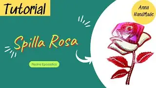 Creazioni in resina - Spilla Rosa