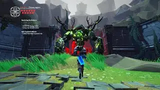 Ary and the Secret of Seasons Boss Battle Spring Golem