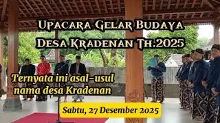 Gelar Budaya Desa Kradenan Thn 2025 