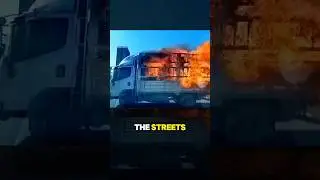 The Brave Driver Who Sacrificed Himself to Save Others From a Truck Fire Disaster 💪❤️ #brave