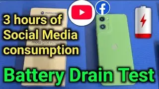 Battery Drain Test-Moto G06 power 3 Hours of Youtube Streaming