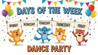 Days of the Week Dance Party | Learn Weekdays with Fun | Educational Video for Kid | Animagic Studio