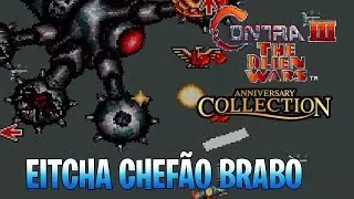 SUPER CONTRA 3 - FASE 02 - VIS&Atilde;O A&Eacute;REA, CHEF&Atilde;O CHAAATO (SNES)