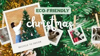 ตกแต่งต้นคริสต์มาสจากแกนกระดาษทิชชู่🎄♻️DIY Christmas Ornaments with paper rolls🎄♻️ #diybiyciy #xmas