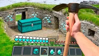 Minecraft in Real Life POV RTX Diamond Ore House Realistic Minecraft Texture Pack