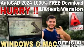 AutoCAD 2024 100% FREE🔥 | NO CRACK🔥| NO VIRUS🦠 Install AutoCAD FREE | Official Student Version 2024