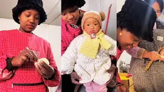African daughter-in-law Hajiadi and mother-in-law learn to make dumplings! 🥟