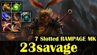 🔥 7 Slotted RAMPAGE Monkey King - 23savage - 23 kills - Dota 2 Pro Game Highlights