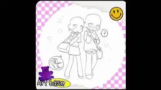 Art bases that I made into ship art with me and D.M.D 🖤🖤