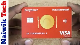 IndusInd Eazydiner Visa Platinum Credit Card Unboxing | Lifetime Free IndusInd credit card
