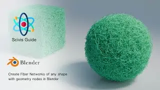 Create Fiber Networks of any shape with geometry nodes in Blender