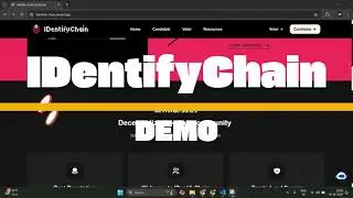 IDentifyChain | Blockchain Based Identity Management for Voting! | Web3Conf