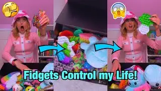 FIDGETS CONTROL MY LIFE FOR 24 HOURS CHALLENGE!😰 *DISASTER!*💔 #Shorts