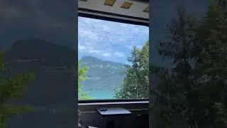 Train Ride Through Switzerland, Faulensee BE #relaxing #train #switzerland #lake #trendingshorts
